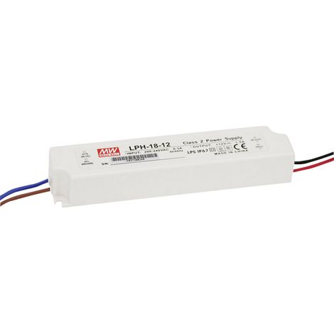 Mean Well LPH-18-24 LED-Treiber, LED-Trafo Konstantspannung, Konstantstrom 18 W 0 - 0.75 A 24 V/DC