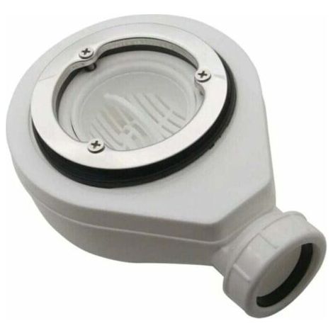Bonde horizontale sans capot Ø90 pour receveurs de douche, Ensoleillé
