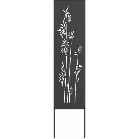 Écran de confidentialité de jardin Floral Noir 32 x 140 cm CFW299245 (1/5)