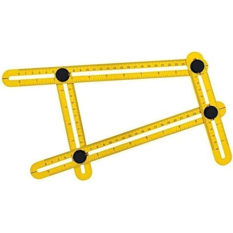 Gabarit ABS, mesure tous les angles et toutes les formes, règle multi-angles, gabarit d'angles pour ingénieurs (1/4)