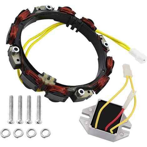 592830 696458 Alternateur Compatible avec Briggs & Stratton avec régulateur de Tension MIU14388 John D D150 D155 D160 E160 E170 L118 L120 GT235 GT235E LA155 65 LT166 Tracteur d'avalanche (1/5)