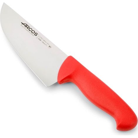 Fleischermesser Arcos Farbe - Prof 295822 Edelstahl Nitrum und mango ergonomische rote Polypropylenklinge und 17 cm Klinge, Vitrine (1/5)