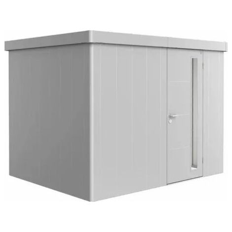 Casetta da giardino Neo 2C porta standard, grigio quarzo metallico (1/5)