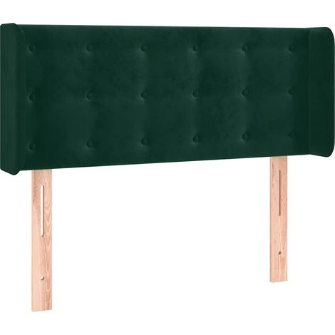 Maison Exclusive - Kopfteil mit Ohren Dunkelgrün 83x16x78/88 cm S
