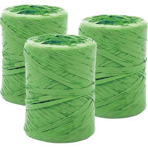 STI Rafia Raphia Sintetica Verde pomodori legatura piante matassa 100 gr orto giardino STI (3pz) (1/2)