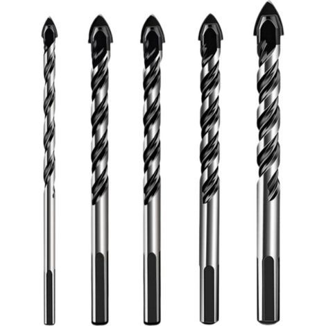 Longziming - Coffret de forets pour verre et carrelage - Coffret de forets professionnels - Tailles variées - Carbure - Pour verre, céramique et pierre - Utilisation avec refroidissement à eau - 5 piè (1/5)