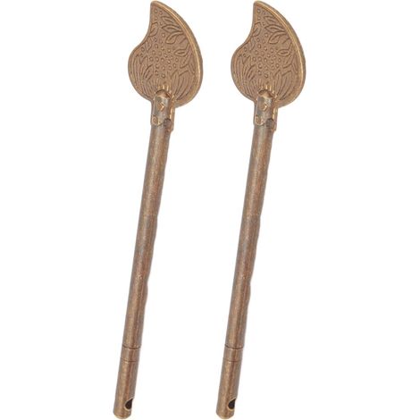 Loquet de porte vintage en laiton lot 2 portes tiroirs placards 11 cm (1/5)