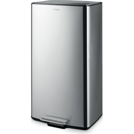 Tower Rectangular Pedal Bin, Stainless Steel T838020SS