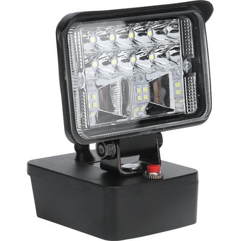 Lampe de travail LED portable d'extérieur 11 W pour batterie au lithium Milwaukee 18 V M18 (1/5)