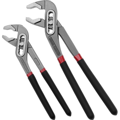 Lot de 2 Pinces pour Pompe à Eau, 200 mm et 300 mm, Mâchoires larges de 70/100 m, Pinces réglables à changement rapide (1/5)