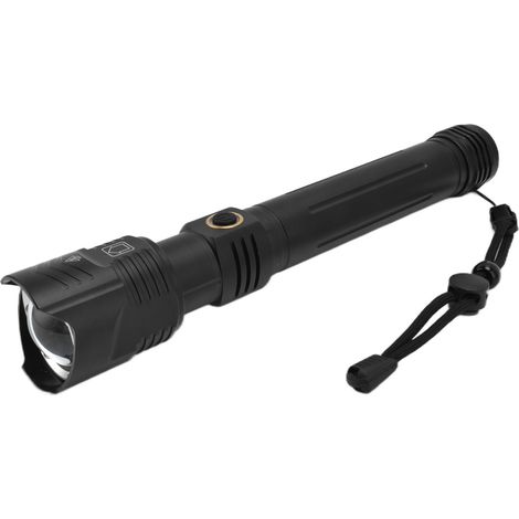 Torche LED P72 5000 Lumens, Lampe de Poche Zoomable Étanche USB Rechargeable pour Camping, Urgences, Randonnée et Survie (1/5)