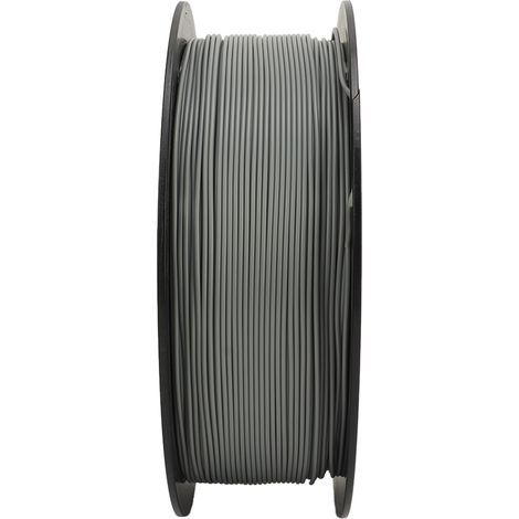 Filament PLA 1,75mm 340m Gris, adhérence forte, impression soyeuse, consommable 3D FDM, bobine 340 mètres, matériau PLA pour imprimante 3D, filament résistant 1,75 mm gris. (1/5)