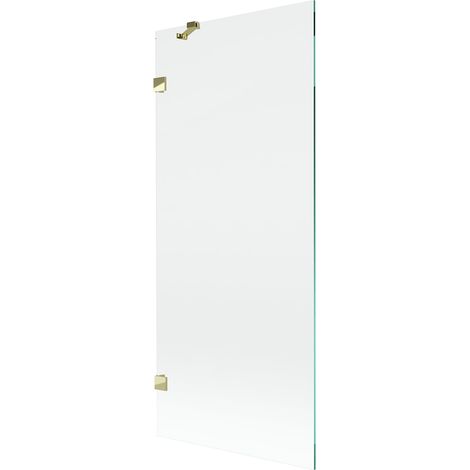 Mexen Lunar paratia per doccia 1-anta 80 x 150 cm, trasparente, oro - 897-080-000-50-00 (1/5)