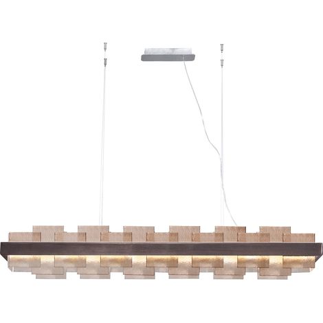 Kolarz RETTANGOLO Plafonnier Led Barre Droite Brunito Brossé