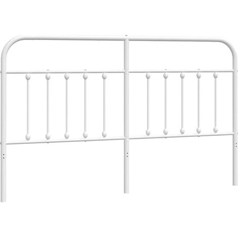 Maison Exclusive - Cabecero de repuesto de metal blanco 180 cm