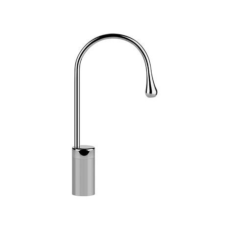 Caño de pedestal para lavabo Gessi Goccia, versión alta, sin
