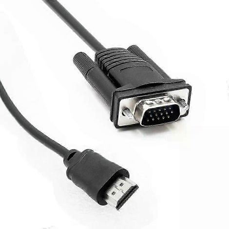 Câble audio/vidéo HDMI vers VGA, mâle vers VGA mâle, résolution 19201080p, convient aux moniteurs d'ordinateur, aux téléviseurs HD et aux projecteurs. (1/5)