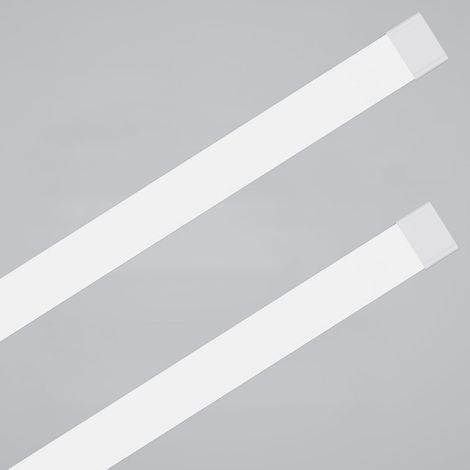 Modlicht Lot de 2 Réglette LED étanche Blanc 150cm 45W 4950LM 6000K,IP65,111LM/W,Éco 90%,PC,Tube LED Ultra‑plat pour Garage Atelier Cave [Classe E]