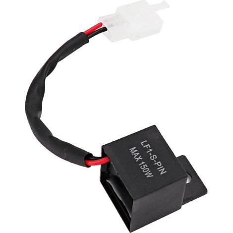 Relè indicatori di direzione nero di alta qualità, relè indicatori di direzione a 2 pin, accessori per moto, accessori per auto per indicatori di direzione per moto. (1/5)