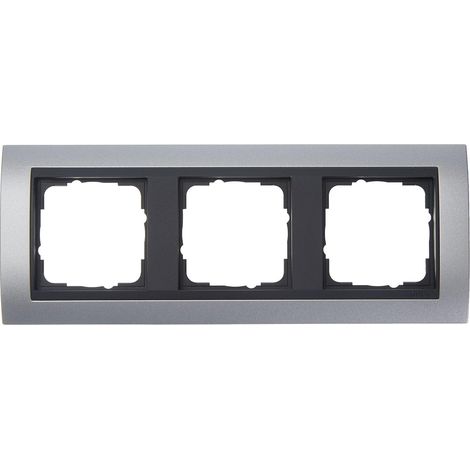 GIRA 021306 CADRE DE FINITION 3 POSTES POUR ANTHRACITE EVENT ALUMINIUM COULEUR