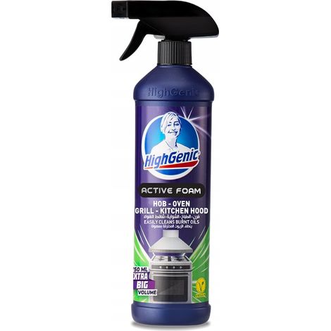 HighGenic - schiuma attiva per la pulizia di griglie, forni e cappe 500 ml