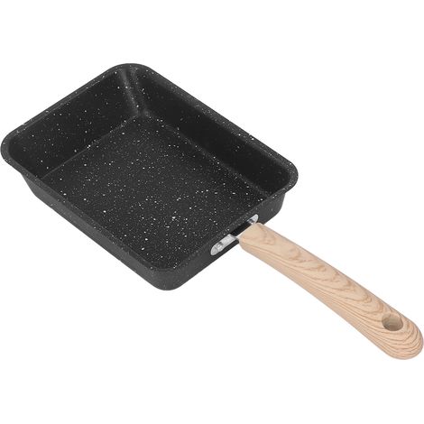 Dicke, quadratische japanische Omelettpfanne aus Gusseisen mit Antihaftbeschichtung, multifunktional zum Kochen (1/5)
