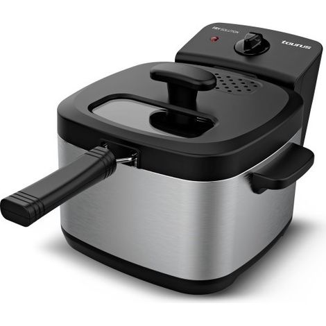 [GEBRAUCHT] Taurus Fry Solution - Kompaktfritteuse de 1,5L, 2000W, Temperatur Regler de 150 bis 190°C, frittiersicher mit Deckel