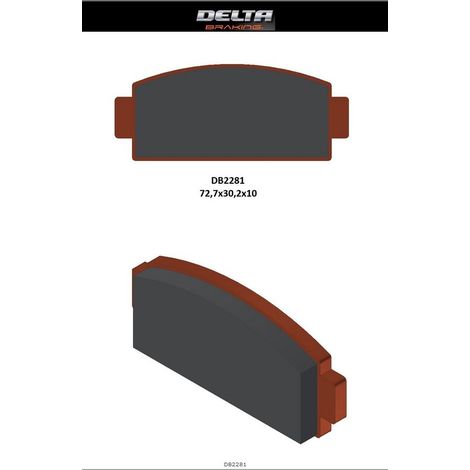 Pastillas de freno Delta CF Moto CForce ZForce UForce 620 600 800