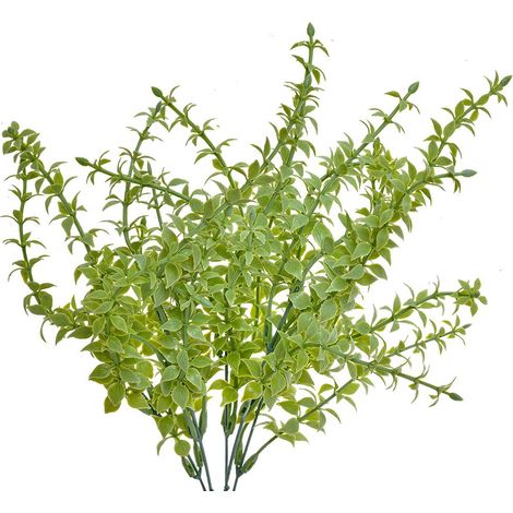 Plante artificielle verte en plastique 40 cm pour décoration de vase et bouquet - PANGIVO (1/2)