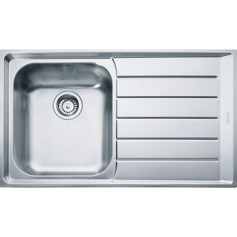 Evier Franke Neptune NEX211-86 - Inox Lisse - Egouttoir A droite (1/2)