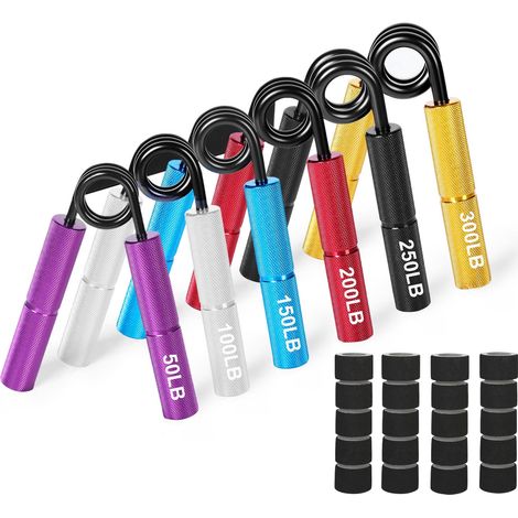 Hand Gripper - Metal Construction - 200 LB Resistance - For Forearm And Finger Training - Home Gym Office Use - 1 Piece (1/5)