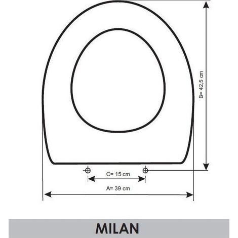 ETOOS 02498108 MILAN Tapa WC Noken Blanco - ref: 02498108