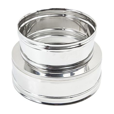 Raccordo inox mono parete f 180mm a doppia parete mf di 180 - de 230 mm (1/3)