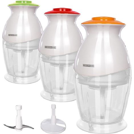 Tritatutto elettrico potenza 300w capienza ml 600 lame in acciaio inox utile per tritare sminuzzare verdure carne pesce