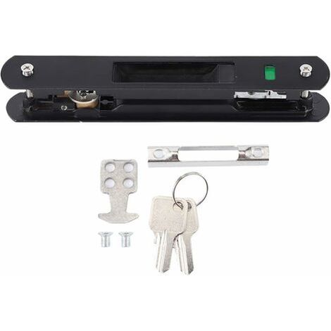 Verrou de Porte- Porte Coulissante Fenêtre Crochet Serrure Porte Mobile Moderne Simple Double Face Serrure pour La Maison (1/5)