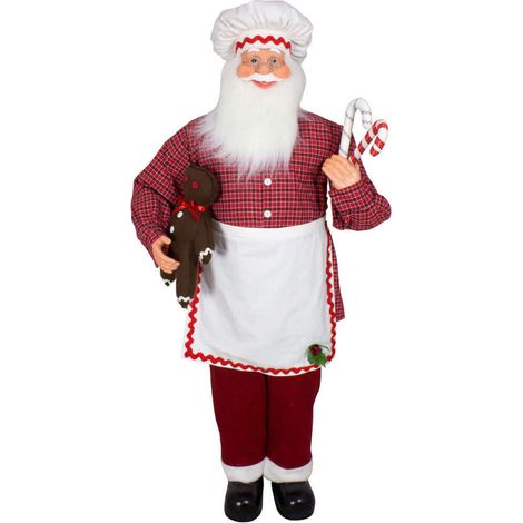 Konditor-Weihnachtsmann 120cm Santa mit liebevollen Details (1/2)