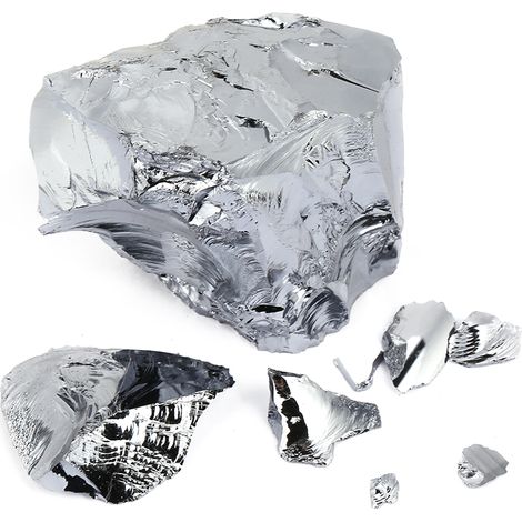 Bloc de silicium monocristallin semi-conducteur de haute pureté (99,99 %), élément métallique 14 (50 g) (1/4)