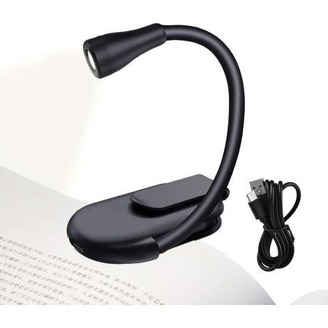 Generico Livre avec clip – Lot de lampes lecture table compactes (1/5)