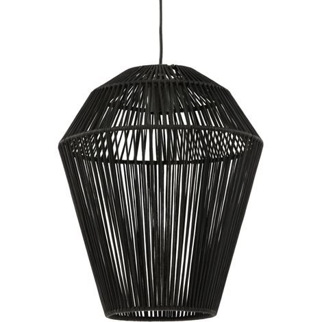 Suspension - noir - Deya - coton - Ø 45cm - E27 - 2970712 - Light (1/5)