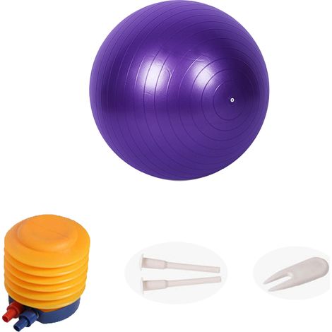 Ballon De Yoga - 75 Cm - Structure Alvéolaire Antidérapante - Pour Pilates Yoga Grossesse Et Bureau - 1 Pièce (1/5)