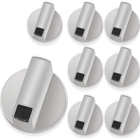 CSPARKV - Perilla de metal para estufa (8 unidades), repuesto universal para perilla de control de horno, accesorios para cocina, estufa de gas