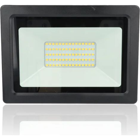 Proiettore LED, 50W, 220Vac, Luce Naturale, Nero