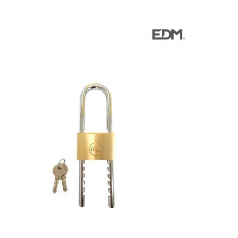 Candado de llave EDM 85232 Latón Regulable