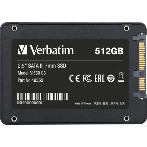 VERBATIM Ssd Interna Vi 550 Sata 3 2,5" 512 Gb (1/5)