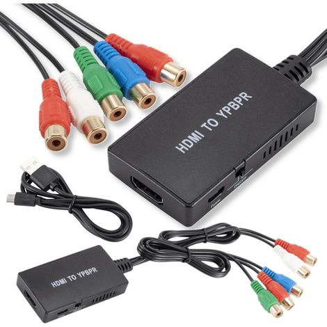 Adattatore convertitore da HDMI a component YPbPr LP Audio 5x adattatore cinch (1/5)