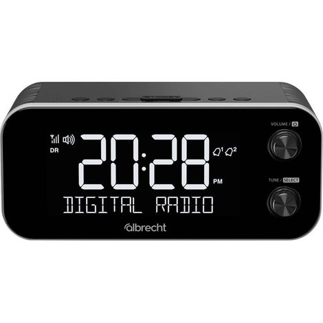 Albrecht DR 455 Radio-réveil DAB+, FM fonction réveil noir (1/4)