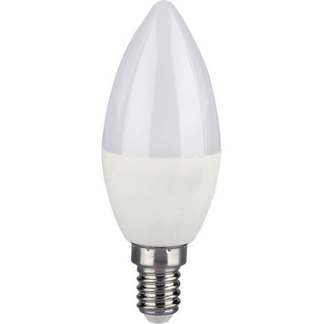 Bombilla LED tipo vela V-TAC E14 de 4,8 W con control remoto, RGB y luz blanca cálida regulable