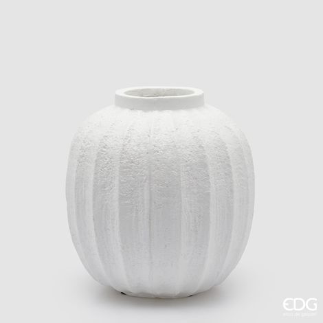 EDG Vaso Spicchi Rotondo Bianco H 30 (1/3)