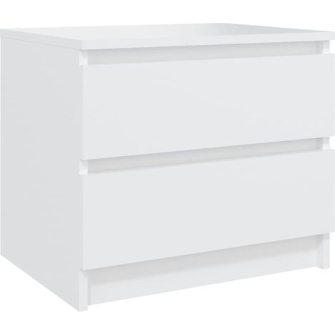 Maison Exclusive - Nachttische 2 Stk. Weiß 50x39x43,5 cm Holzwerk