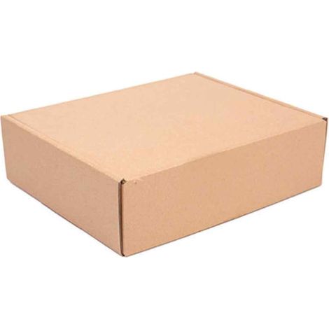 Caja de envío, cartón rígido nivel 3, 200x140x40 mm, superficie lisa, para transporte de mercancías (1/5)